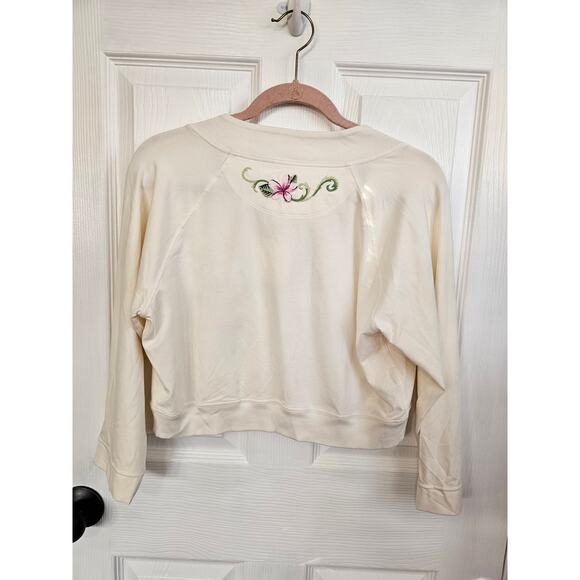 NWT Tommy Bahama Scroll Scapes Coconut Cream Bolero Jacket Size Size L (12-14) - Picture 4 of 4